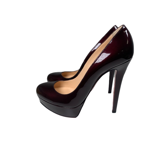 Black Platform Ankle Strap Heels With Tall Stiletto Product Photo