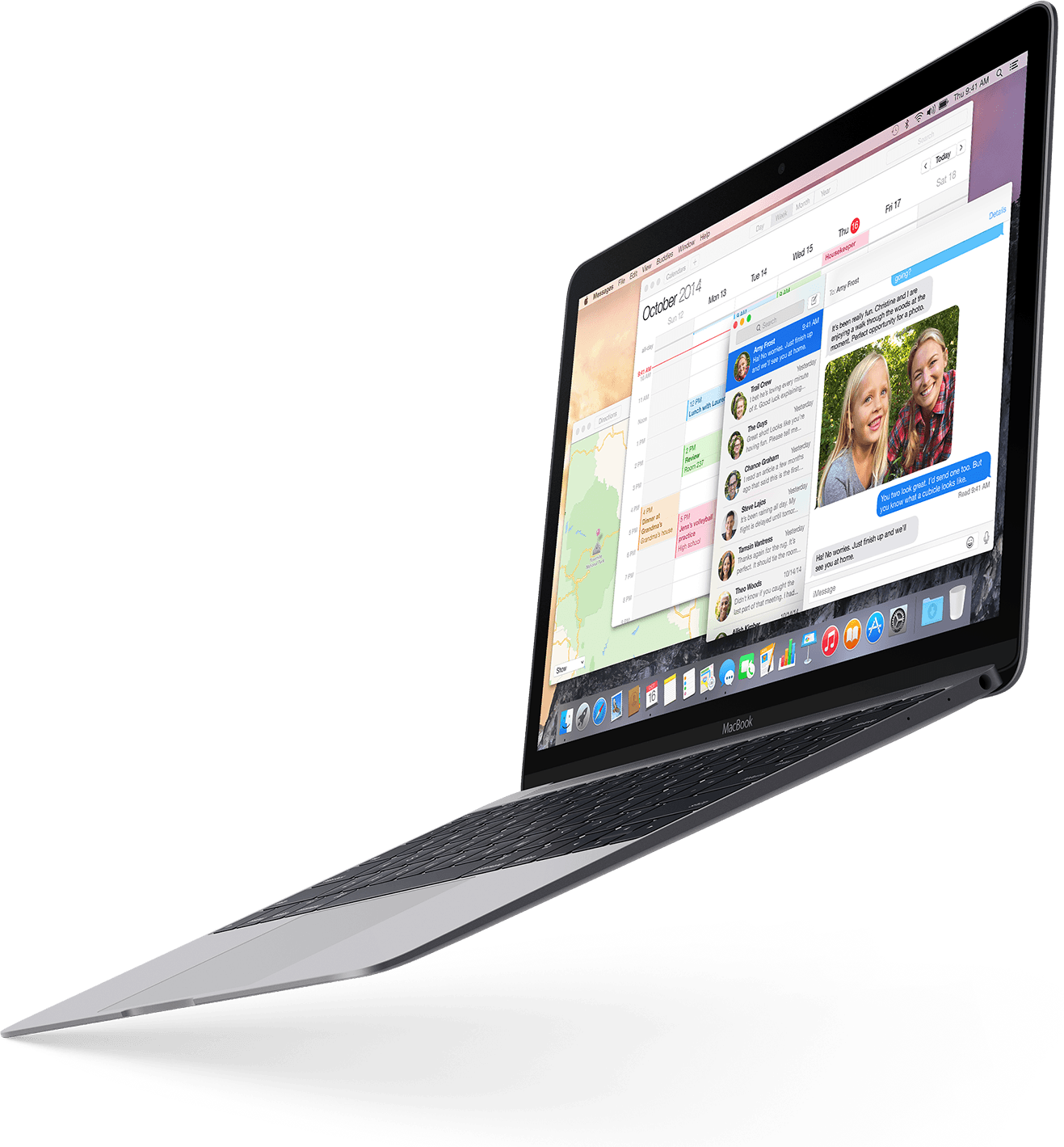 Angled MacBook Laptop Displaying Webpage And Colorful Online Store