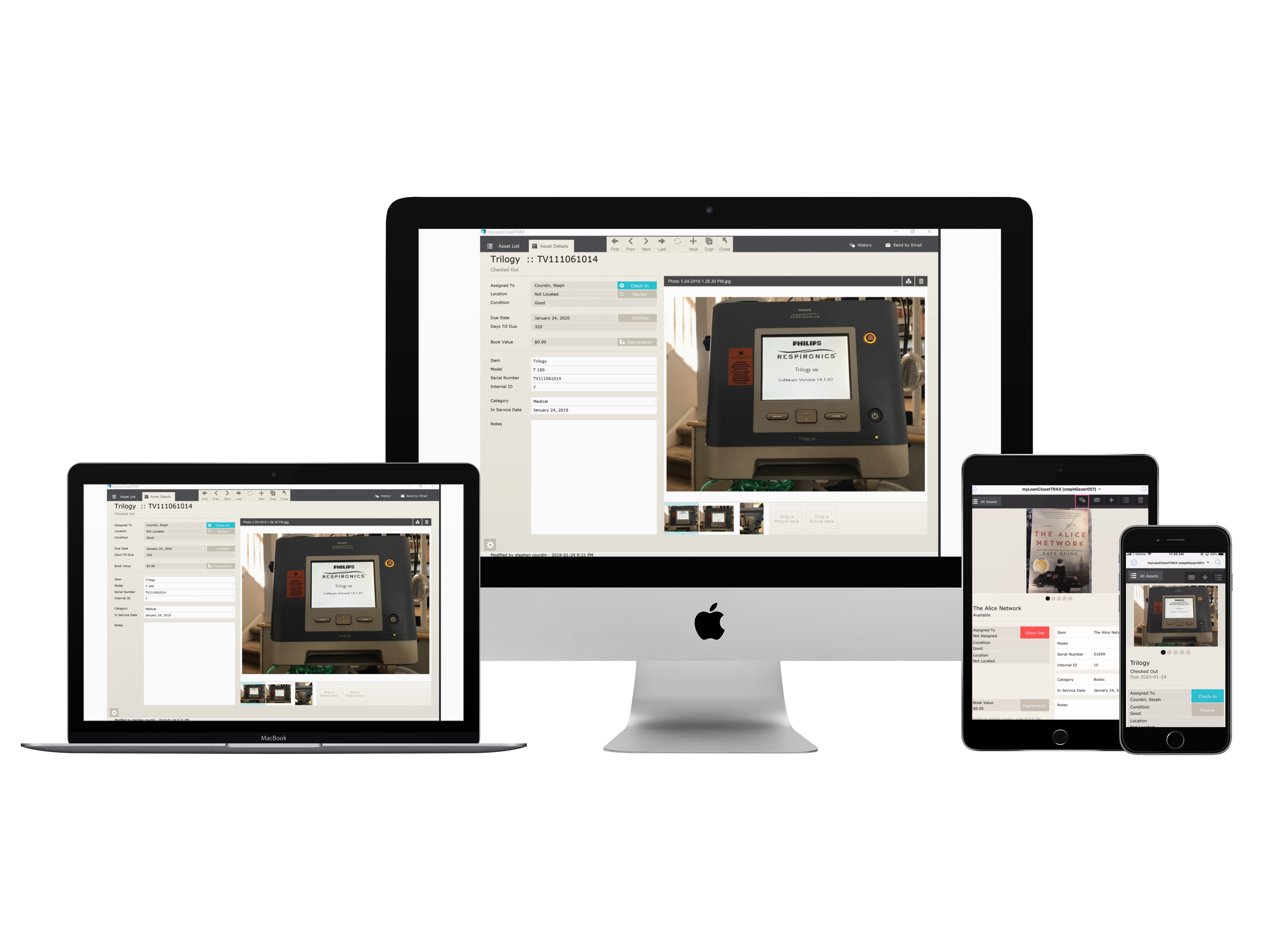 Apple Desktop And MacBook Device Family Responsive Workspace Mockup