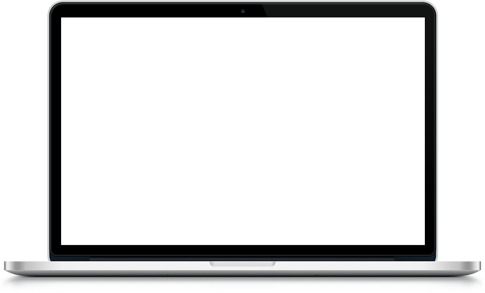 Apple iMac Desktop Monitor With Blank White Screen Product Mockup
