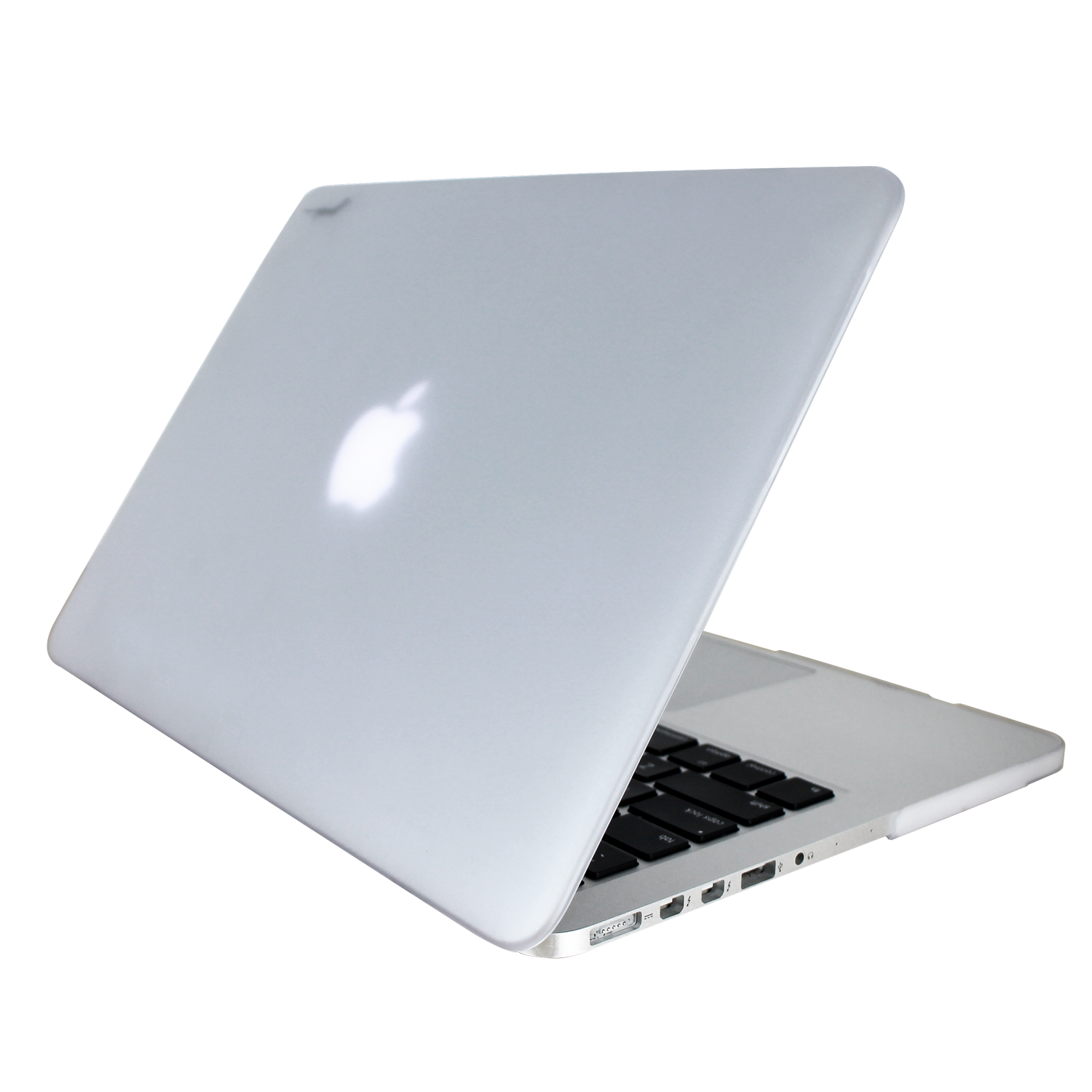 Closed Silver MacBook With Apple Logo On Aluminum Back Cover