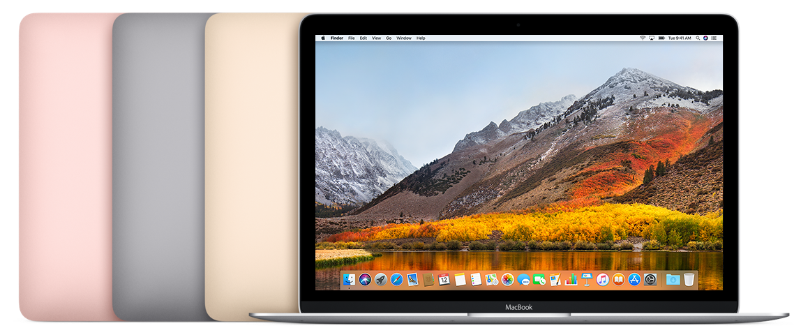 Colorful MacBook Laptop Collection With Rose Gold Silver And Space Gray Models