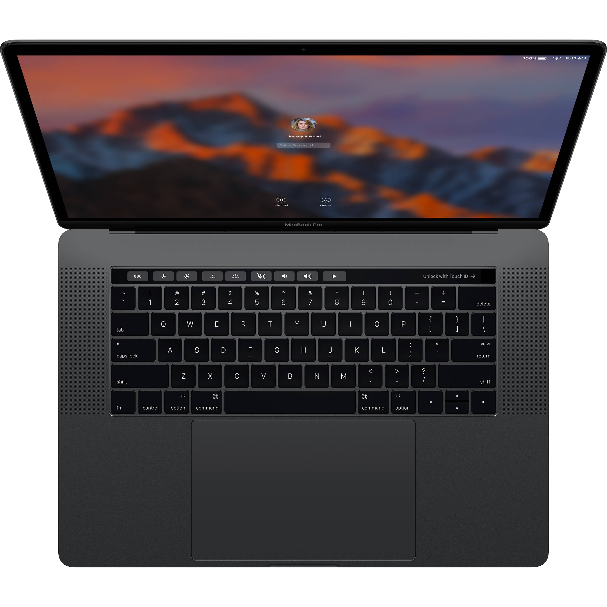 MacBook Pro Multiple Viewing Angles Screen Keyboard And Rear Product Set