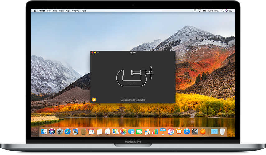 Silver MacBook With Yosemite Wallpaper And Desktop Overlay Mockup