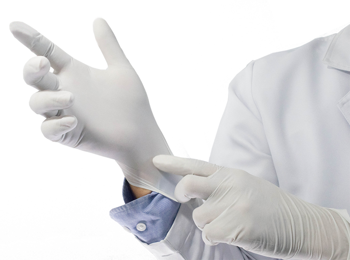Doctor Wearing White Medical Gloves During Patient Examination Photo