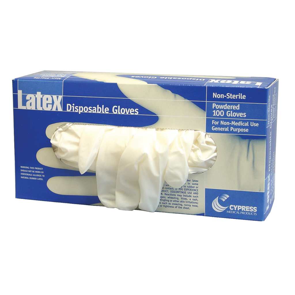 Latex Disposable Gloves Box With White Gloves Healthcare Product Image