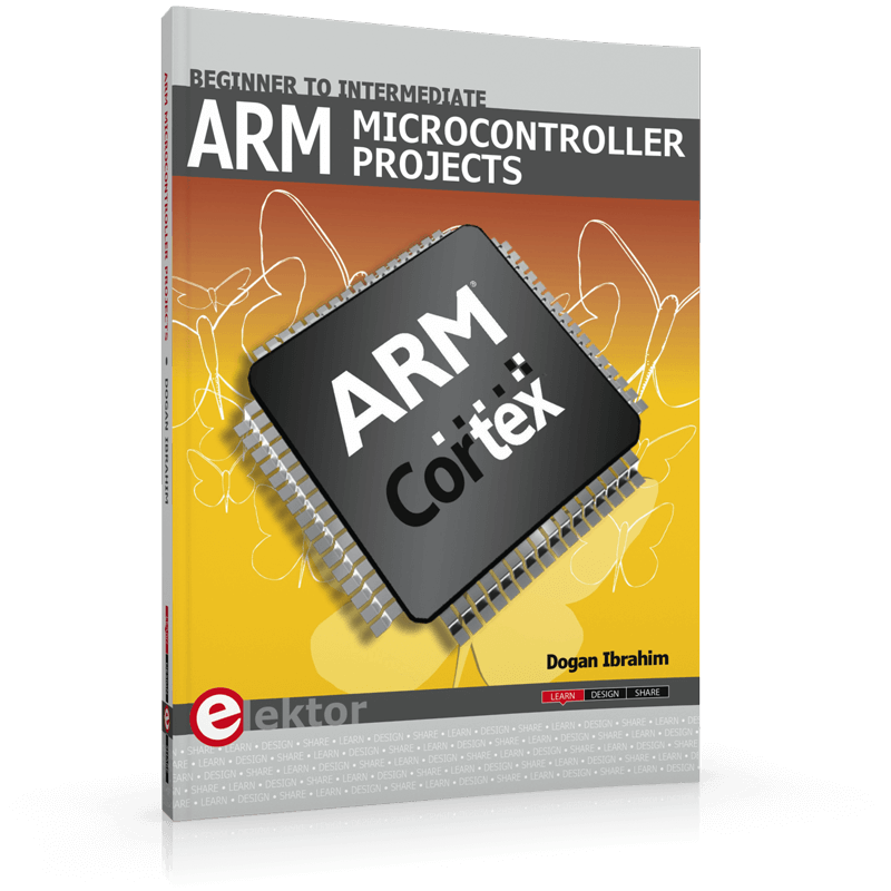 ARM Cortex Microcontroller Projects Book Cover Embedded Programming PNG