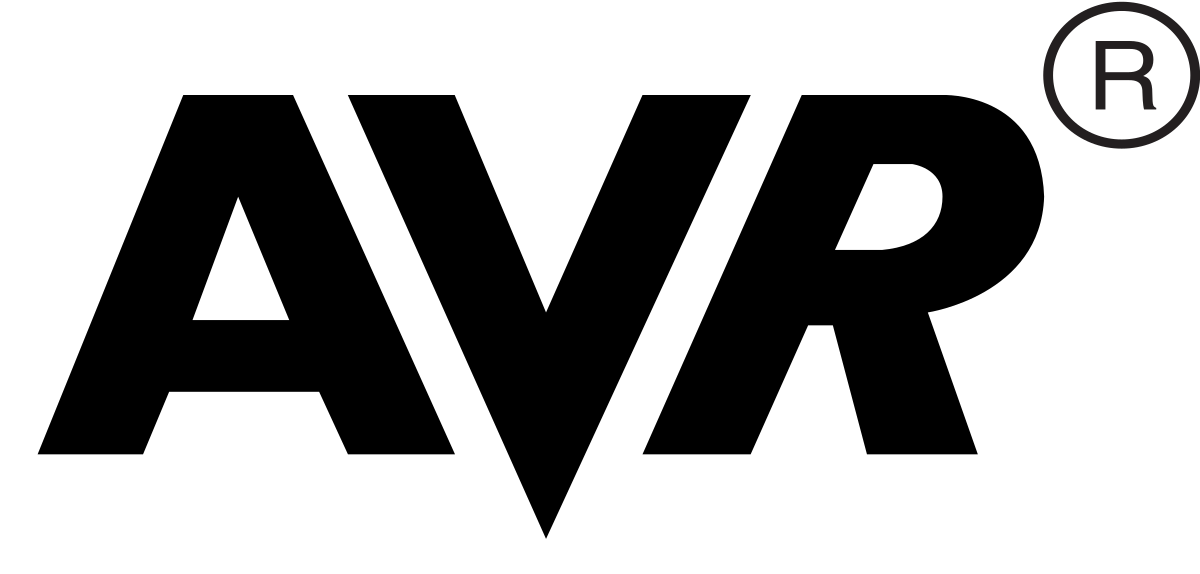 AVR Registered Trademark Logo Black Transparent Background PNG Image PNG
