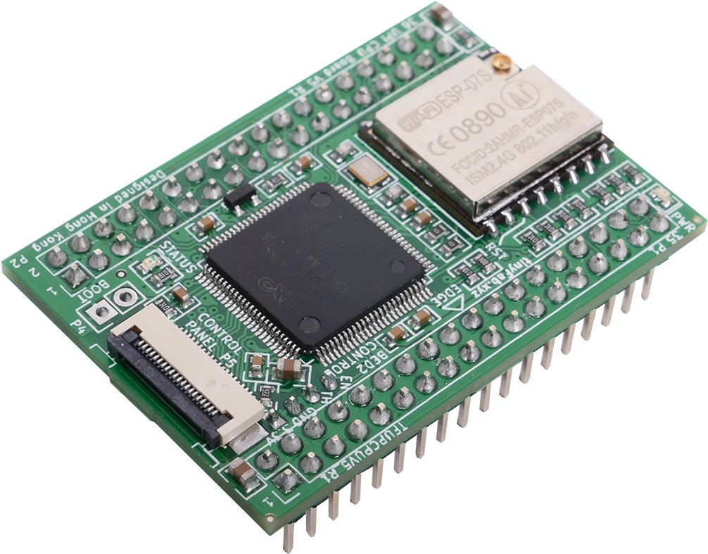 Green Wireless Microcontroller Development Board With Radio Module PNG