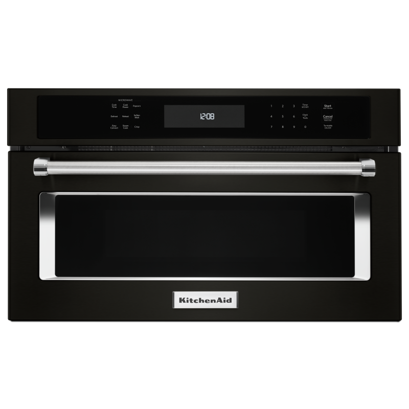Black Built In Compact Electric Oven With Stainless Handle And Display PNG