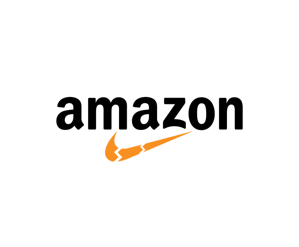 Amazon Wordmark Logo With Orange Smile Arrow Graphic PNG