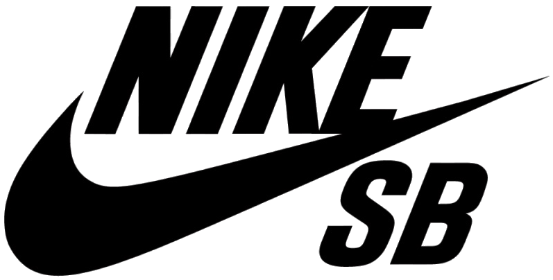 Black Nike SB Skateboarding Wordmark Logo Transparent PNG Image PNG