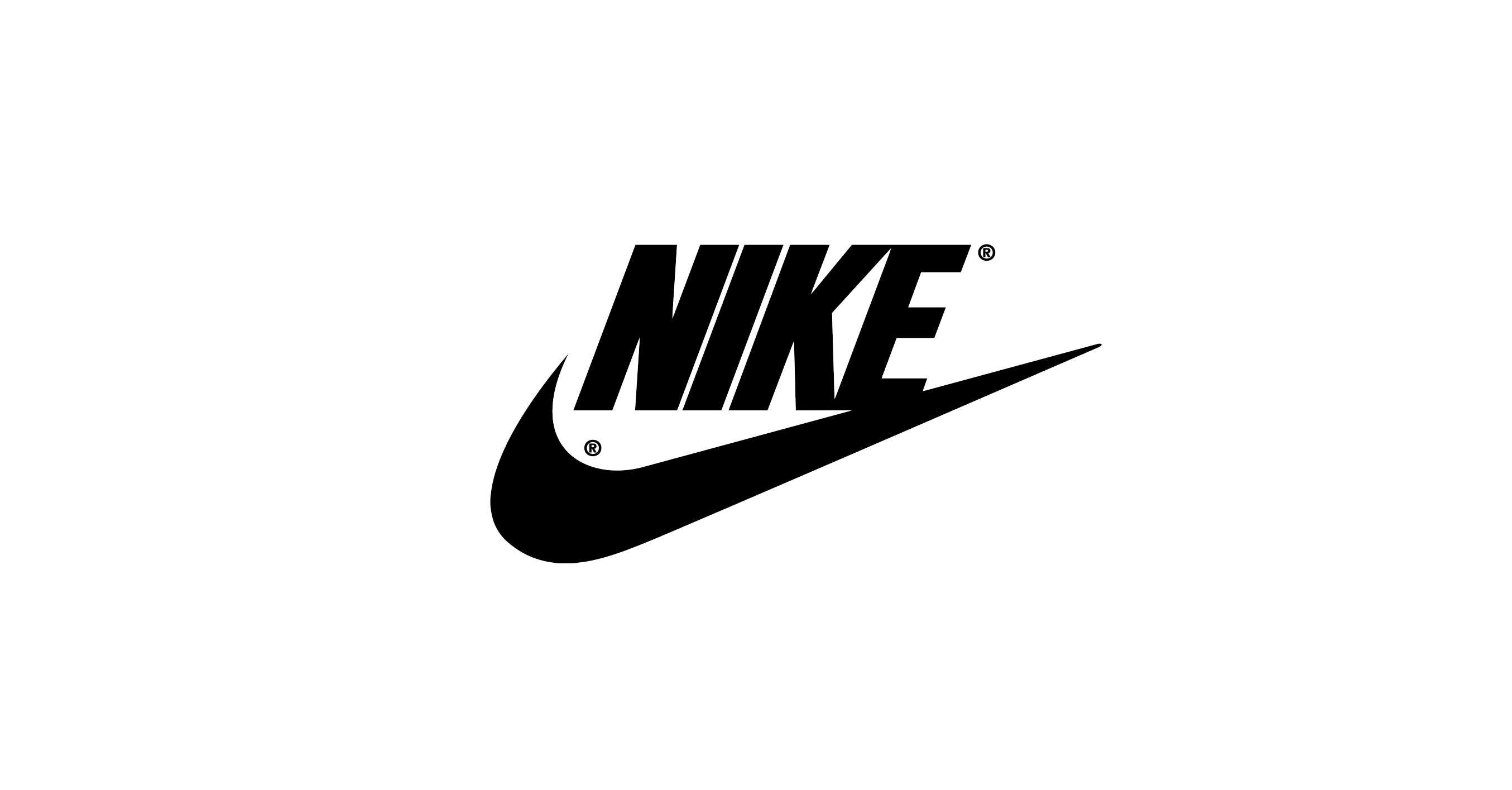 Black Nike Wordmark And Swoosh Brand Logo Product Graphic PNG