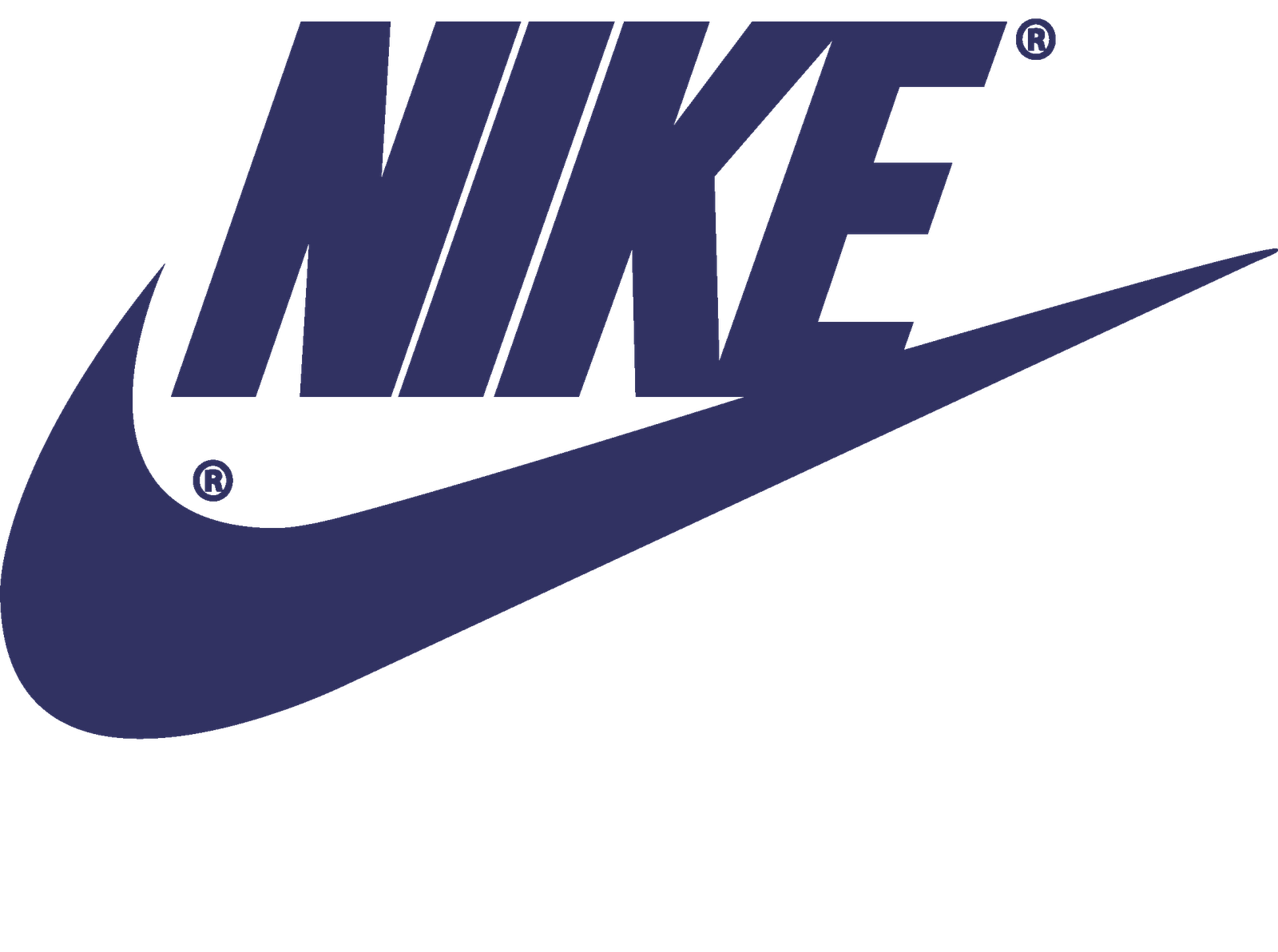 Navy Blue Nike Wordmark And Swoosh Logo Transparent PNG Image PNG