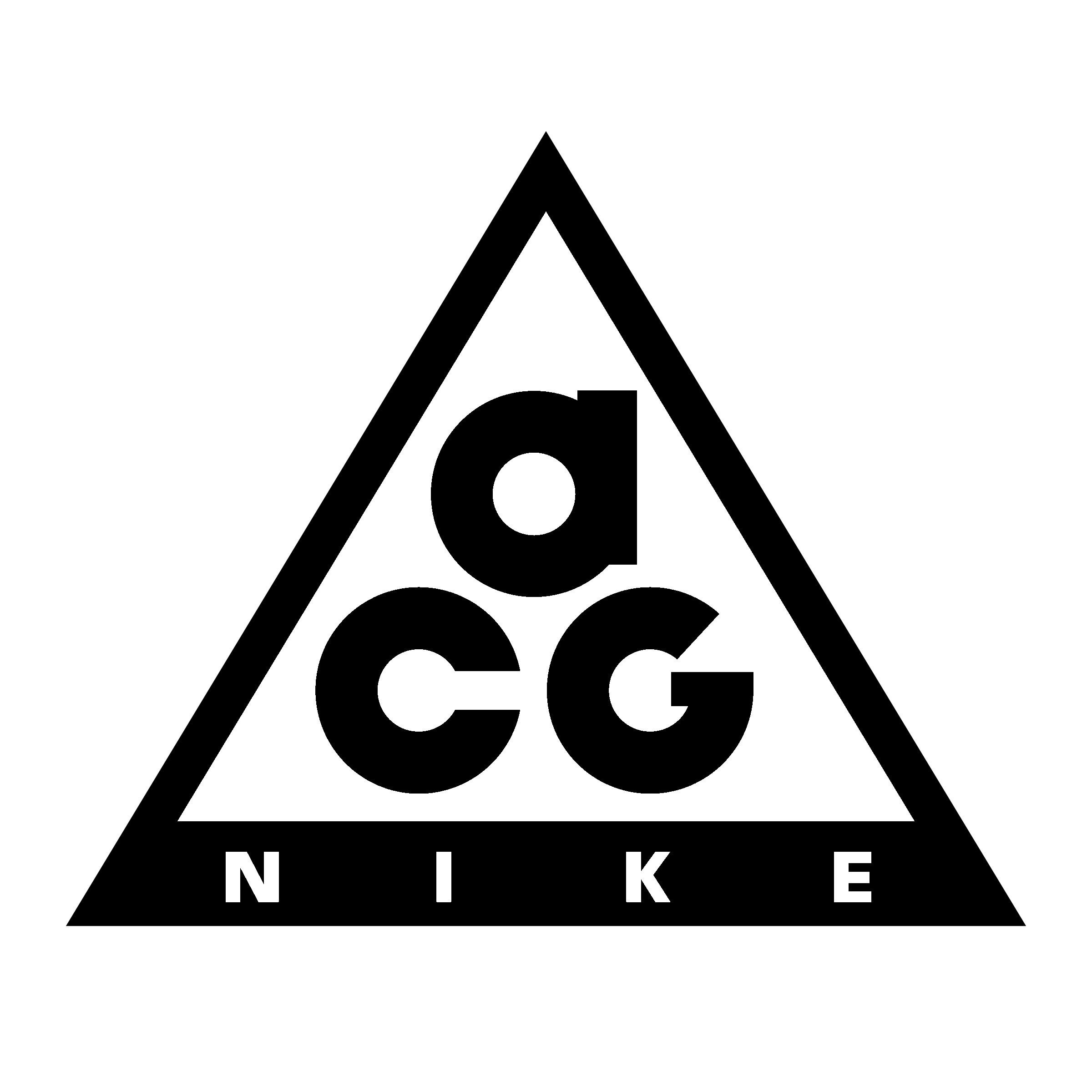 Nike ACG All Conditions Gear Triangle Logo Black PNG Image PNG