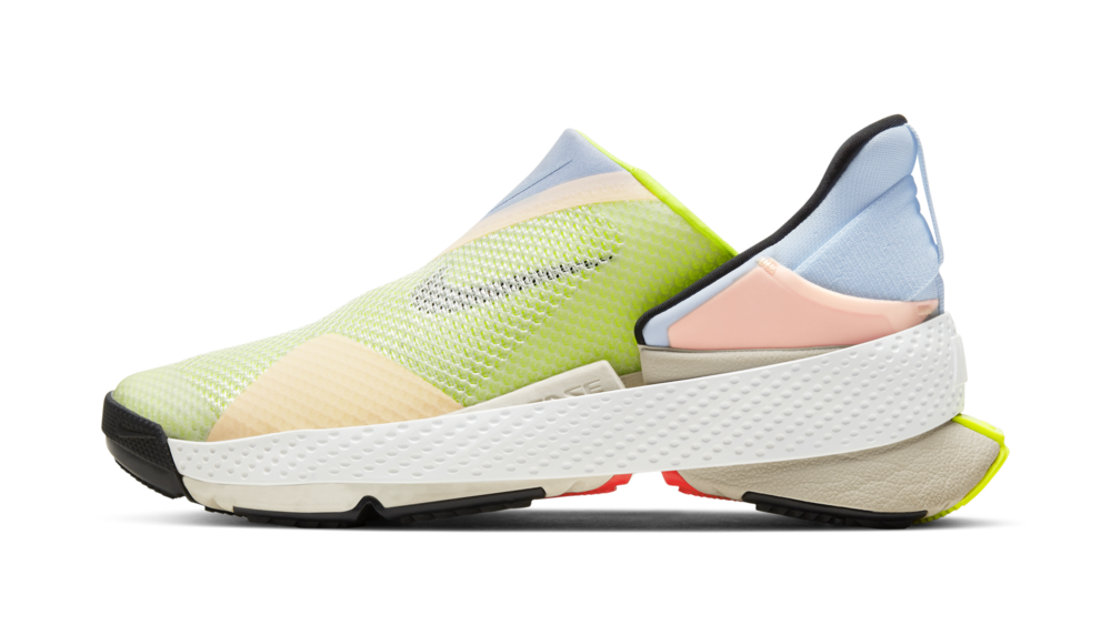 Pastel Pink And Green Nike Slip On Sneakers Pair Product Image PNG