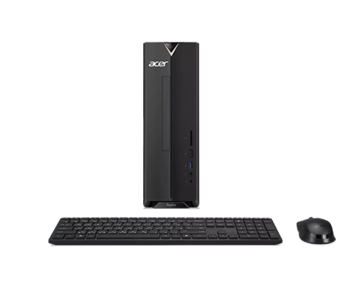 Acer Mini Desktop Computer Tower With Keyboard And Wireless Mouse PNG