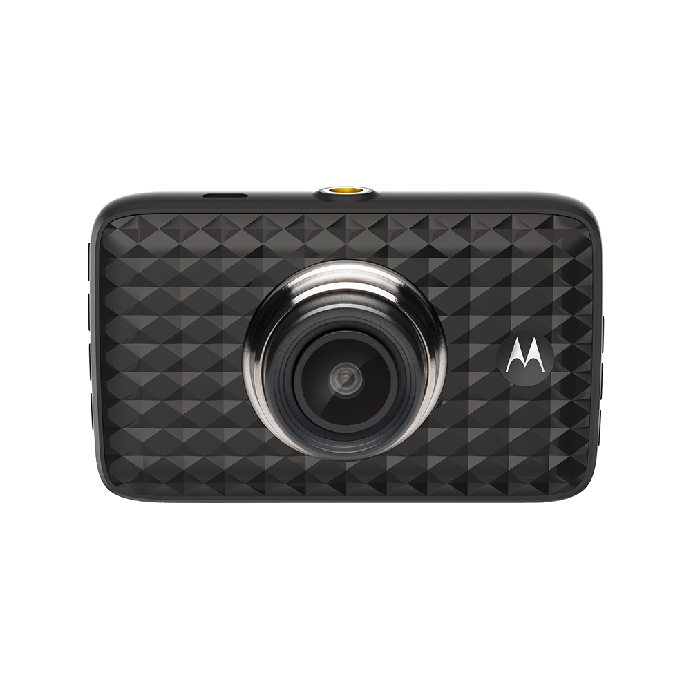 Compact Black Action Camera With Wide Angle Lens Front View