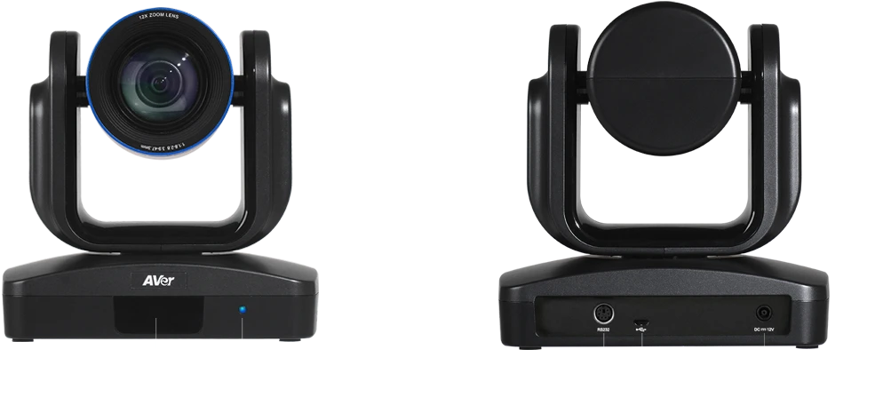 Compact PTZ Security Camera System Front And Rear Product Views