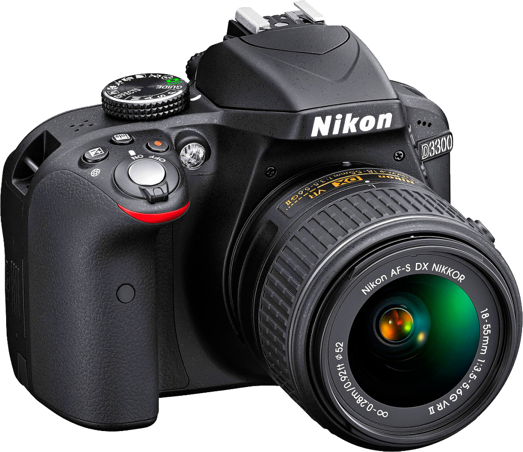 Nikon Digital SLR Camera With Zoom Lens Front Product Photo