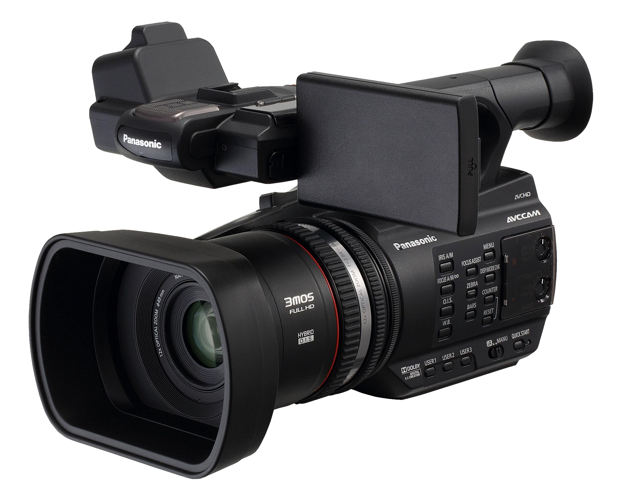 Professional Sony HDV Video Camcorder With Large Lens And Viewfinder Product Photo