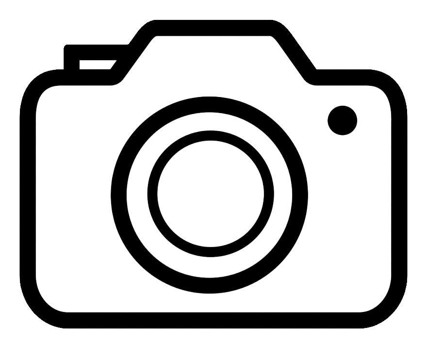 Simple Black Camera Outline Icon With Circular Lens Transparent PNG