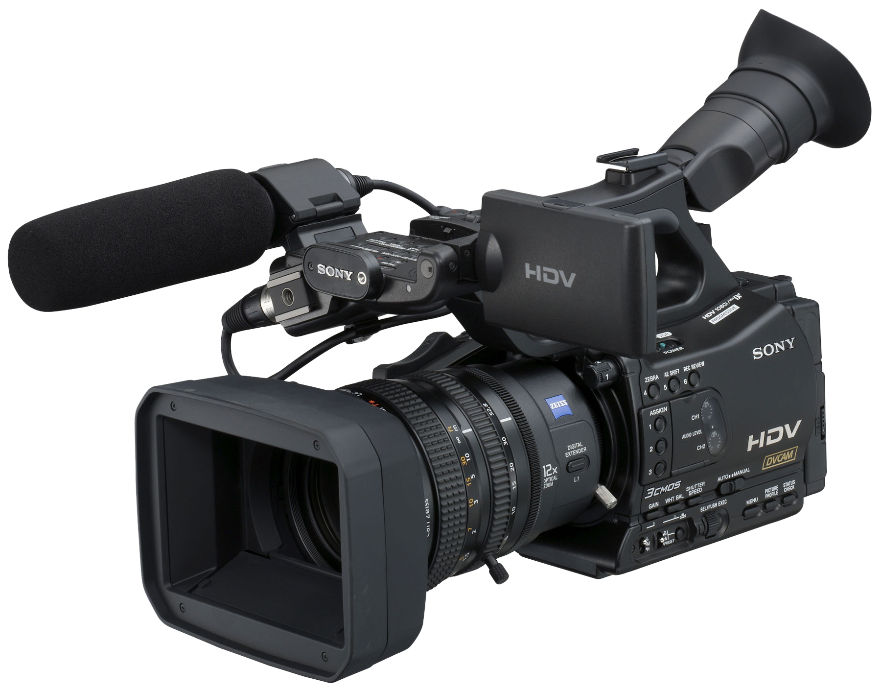 Sony 4K Professional Video Camcorder With Matte Box And Viewfinder