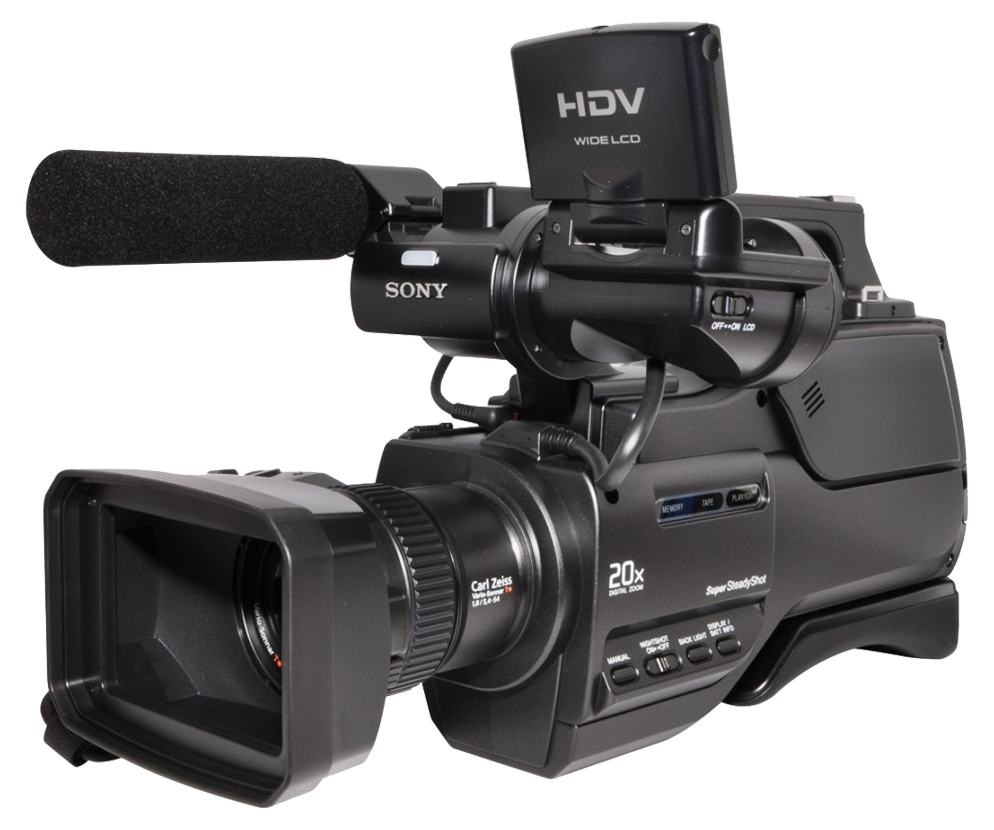 Sony HDV Professional Video Camera With Microphone And LCD Screen