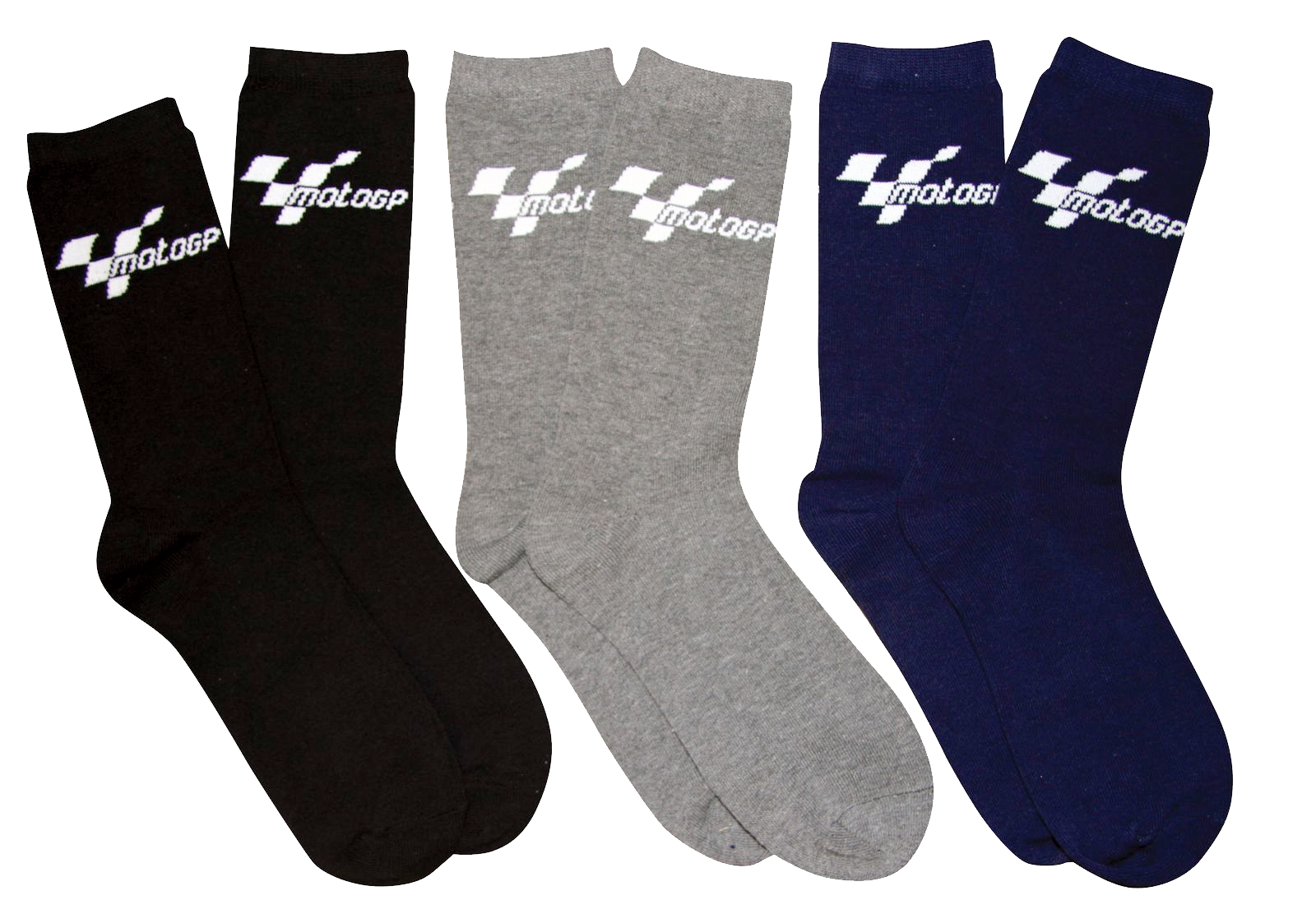 Black Gray And Navy Athletic Sports Socks With Logo Detail