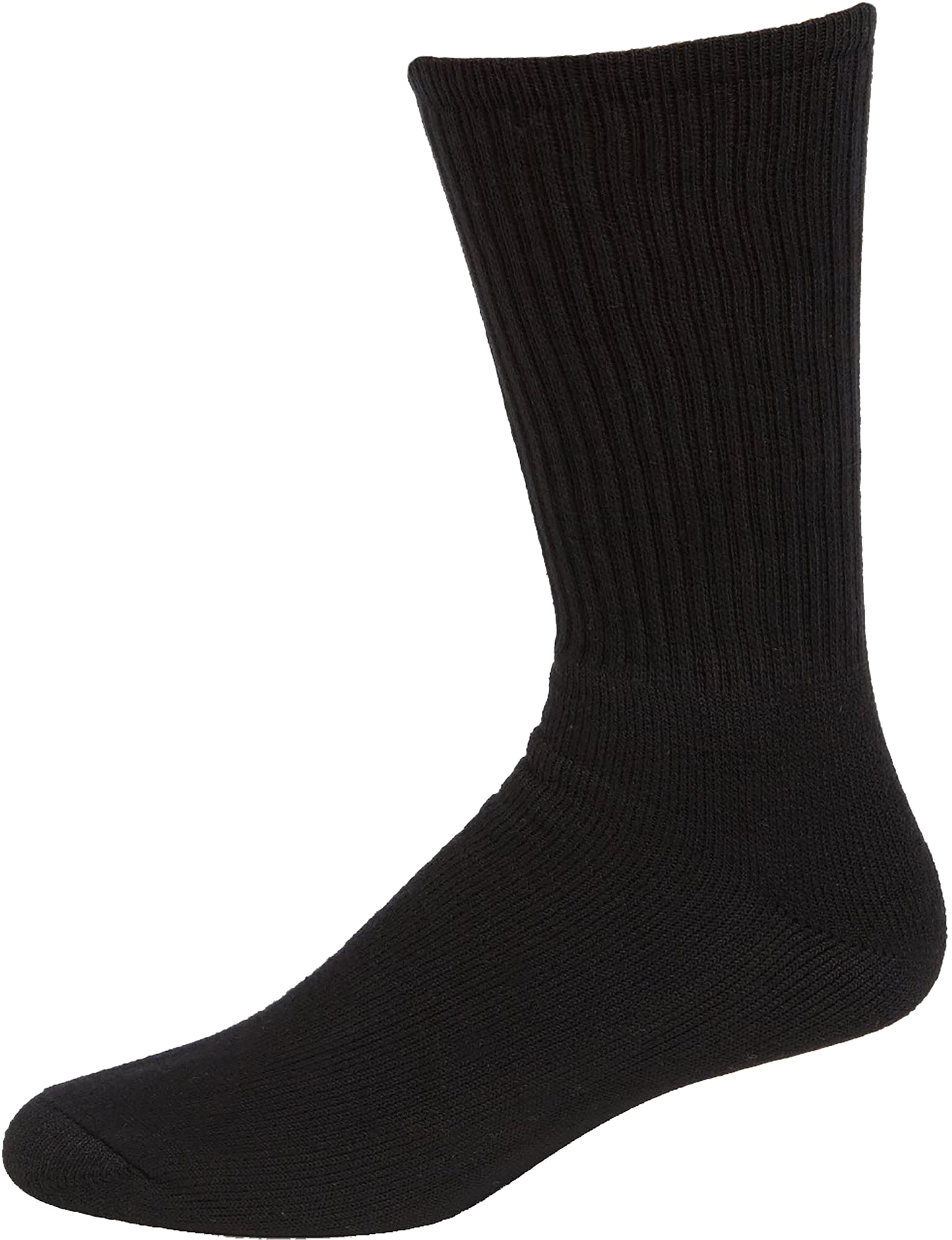 Black Mens Dress Sock With Smooth Knit Fabric And Classic Shape