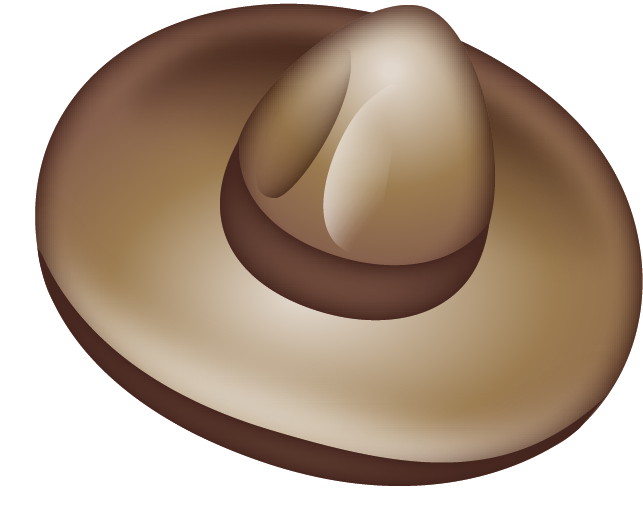 Classic Brown Wide Brim Cowboy Hat With Soft Crown Product Image