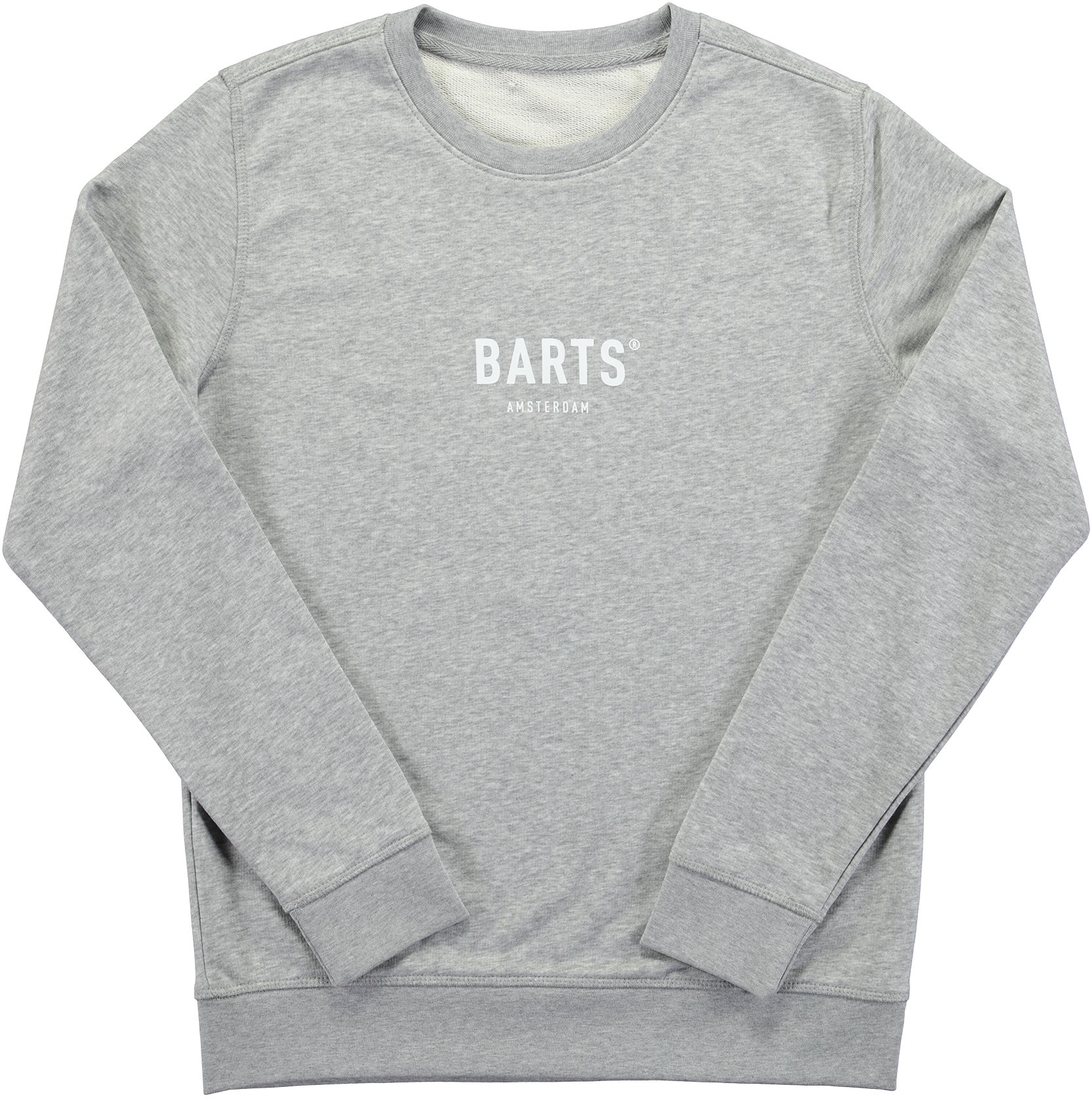 Light Gray Sweatshirt With Minimal Chest Logo And Long Sleeves Transparent PNG