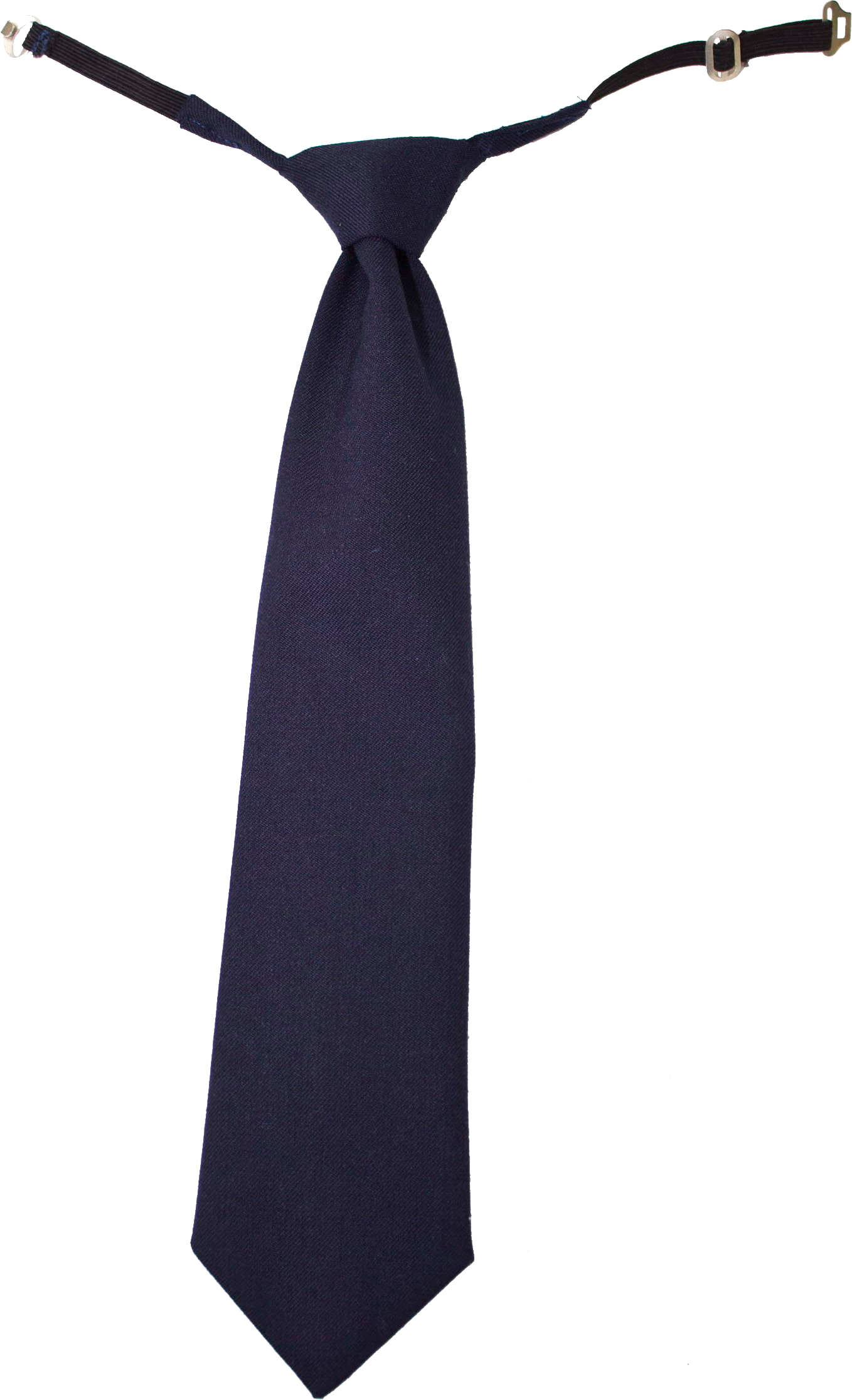 Dark Navy Necktie With Traditional Knot And Pointed Tip PNG Graphic
