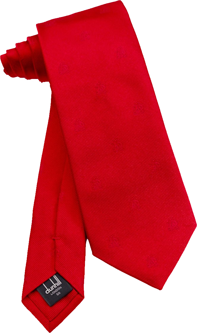 Pair Of Folded Red Neckties With Smooth Satin Texture Transparent PNG Image