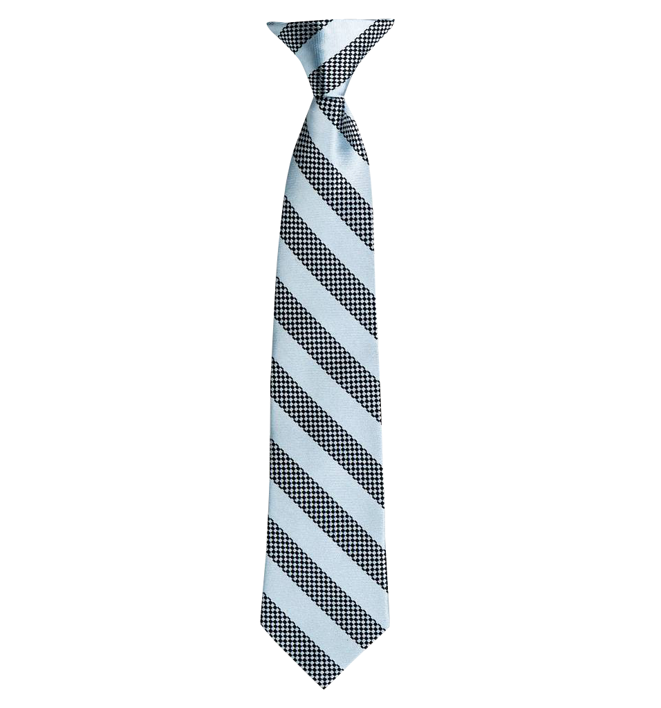 Silver Gray And Blue Diagonal Striped Tie Isolated On Transparent Background PNG