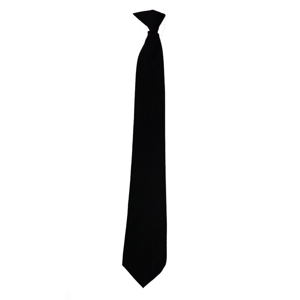 Slim Black Necktie Silhouette Icon With Long Tapered Shape PNG Graphic
