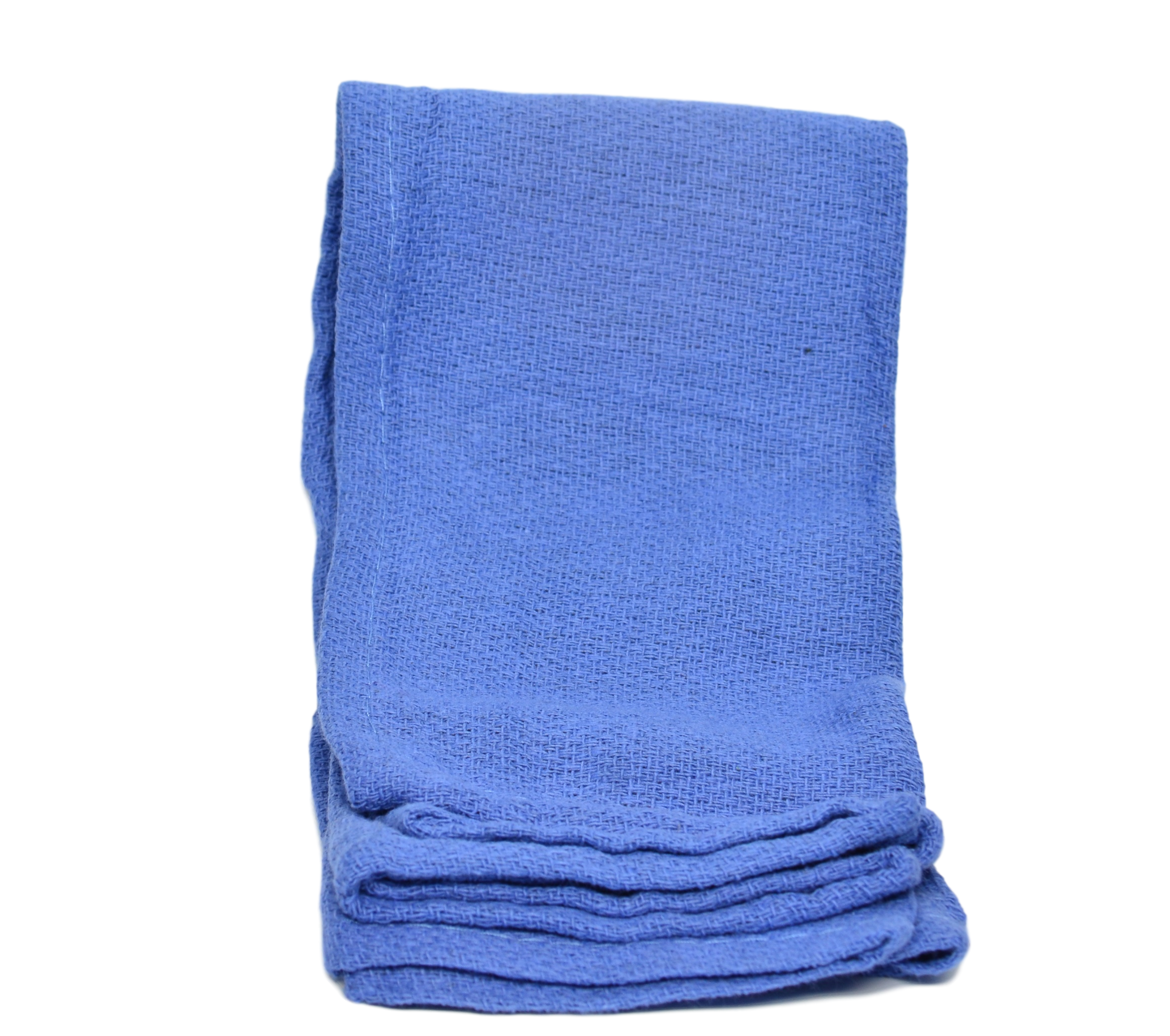 Blue Bath Towels Folded In A Tall Neat Stack Transparent Background PNG