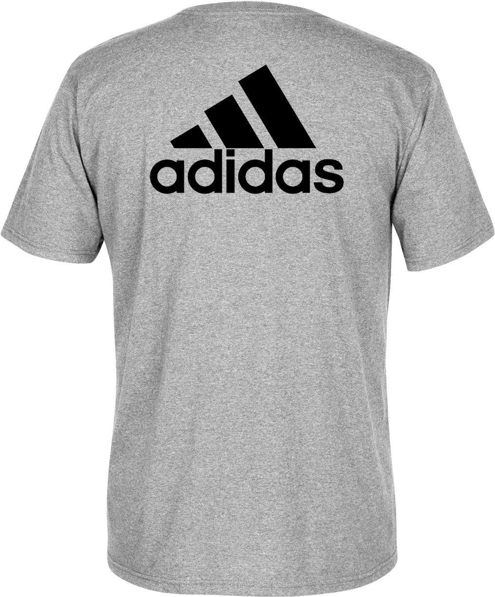Heather Gray Athletic T Shirt With Black Sports Logo Transparent PNG Clipart