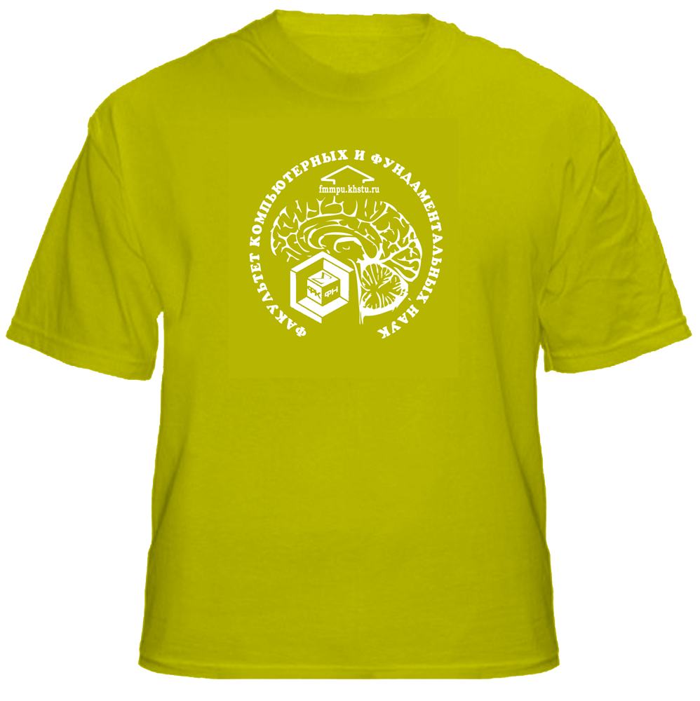 Neon Yellow T Shirt With Round White Chest Emblem Isolated PNG Image