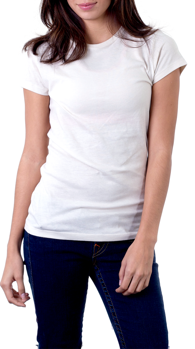 Woman Wearing White T Shirt And Dark Blue Pants Transparent PNG Image