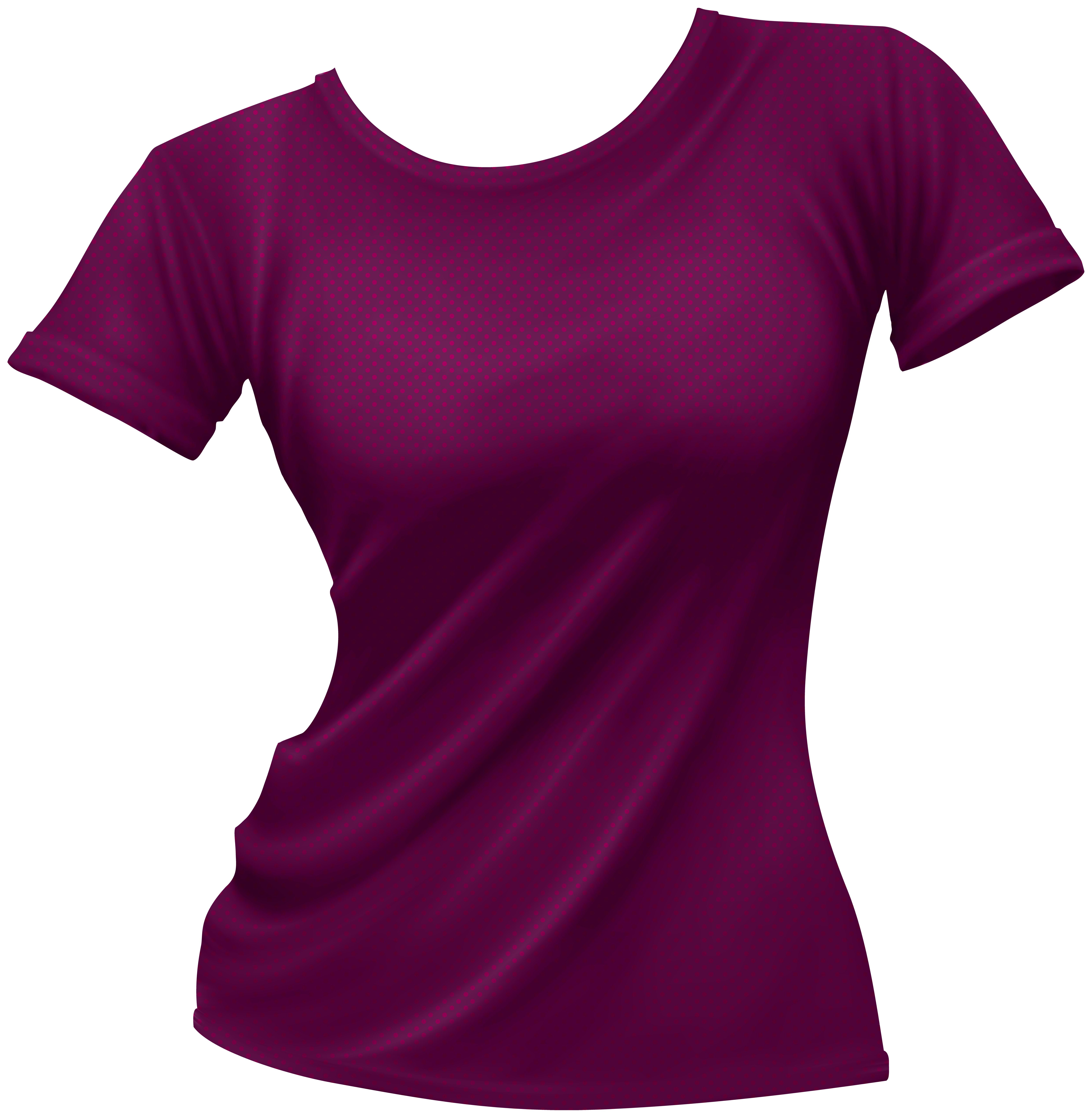 Womens Deep Purple Fitted Crewneck T Shirt Short Sleeve Transparent PNG