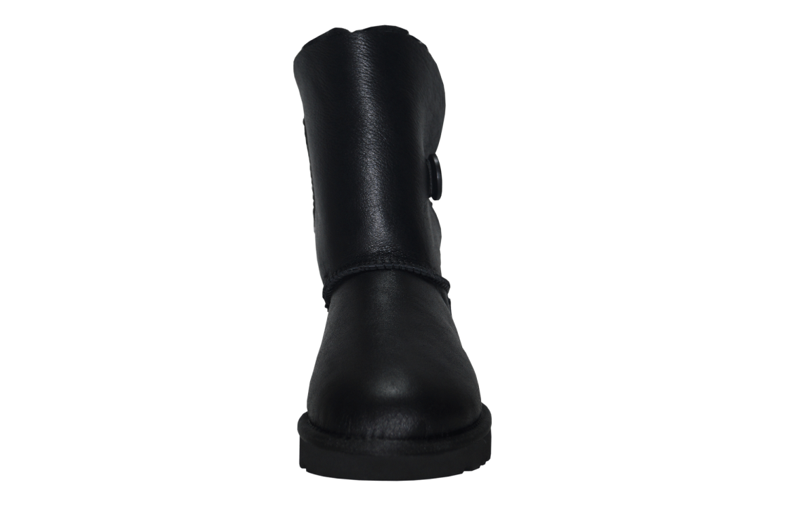Black Leather Ankle Boot With Sleek Side Profile And Flat Sole PNG Clipart