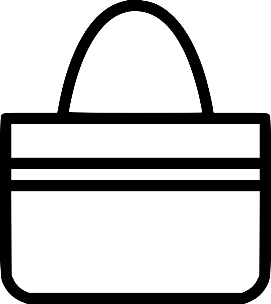Black Outline Handbag Icon With Simple Shoulder Strap Transparent PNG