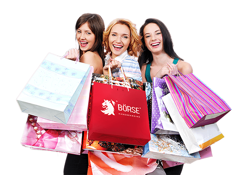 Three Women Carrying Colorful Shopping Bags Fashion Retail Illustration PNG