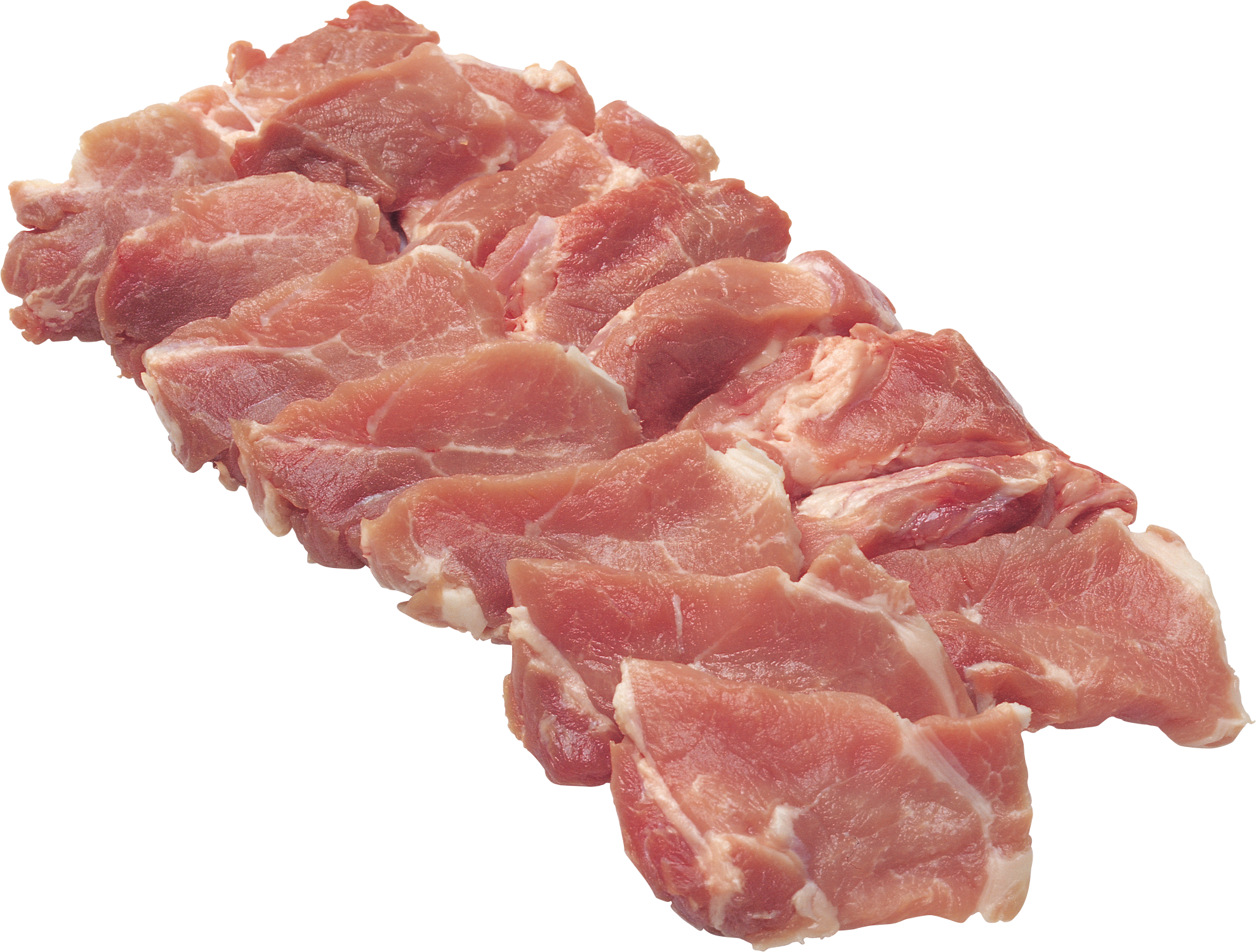 Rows Of Fresh Raw Beef Slices For Stir Fry Cooking Transparent PNG