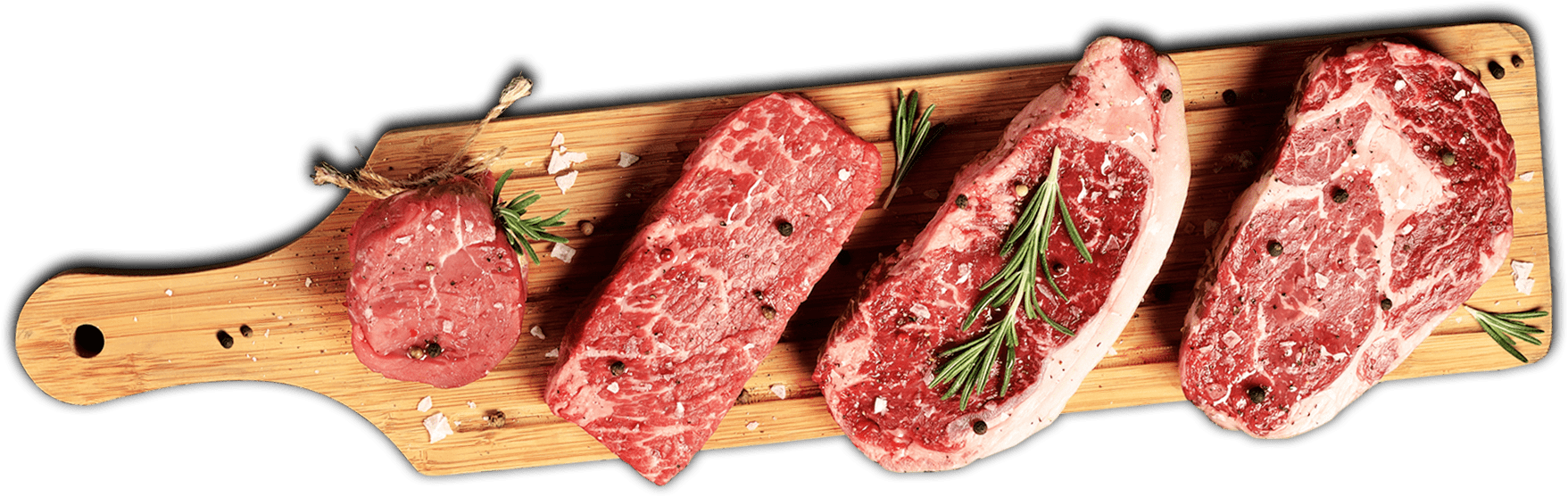 Sliced Grilled Beef On Wooden Serving Board With Knife PNG Image