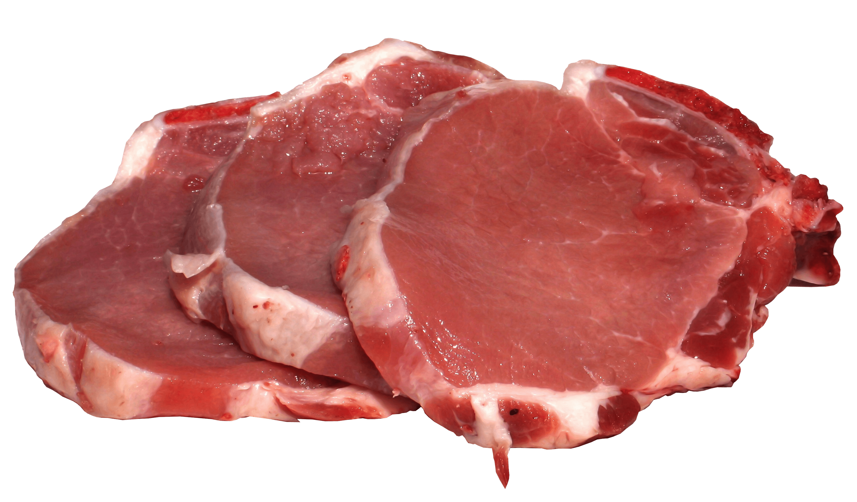 Stack Of Raw Sliced Beef Steaks With Fresh Red Meat Texture PNG Clipart