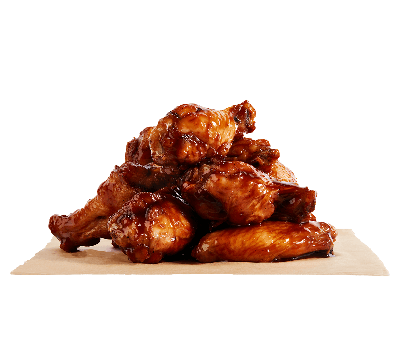 Pile Of Glazed Barbecue Chicken Wings With Smoky Sauce PNG Clipart