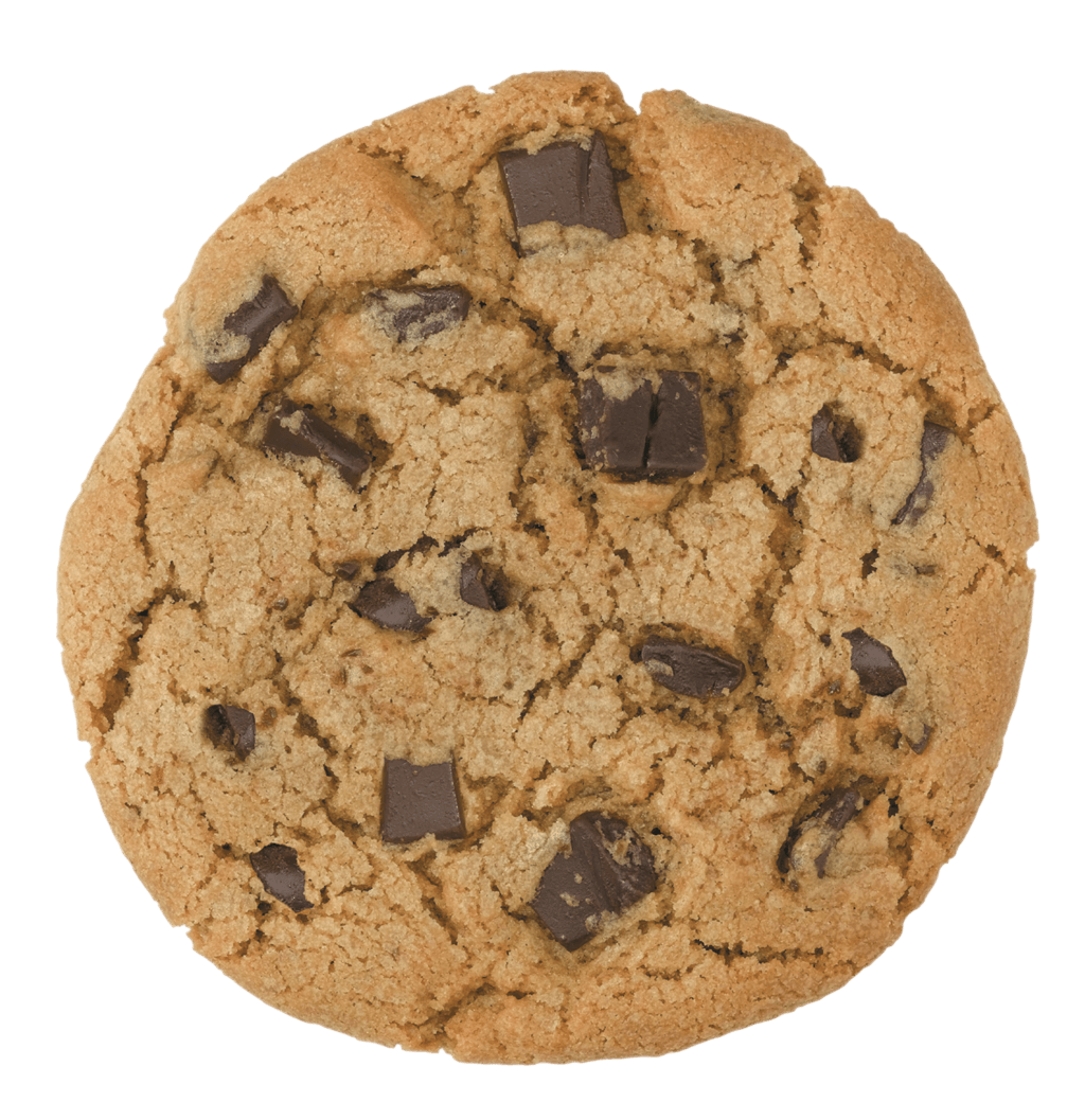 Large Chocolate Chip Cookie Close Up With Chunky Chocolate Pieces PNG