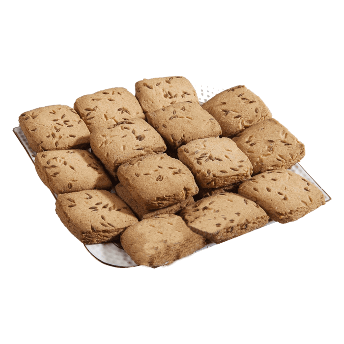 Mini Square Whole Grain Crackers In A Neat Snack Stack PNG Image